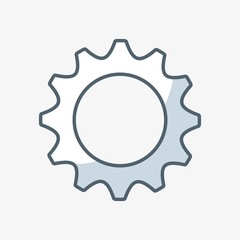 gear settings isolated icon vector illustration design