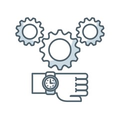 gear settings isolated icon vector illustration design