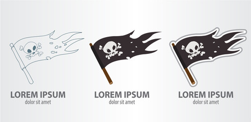 Logo pirate flag