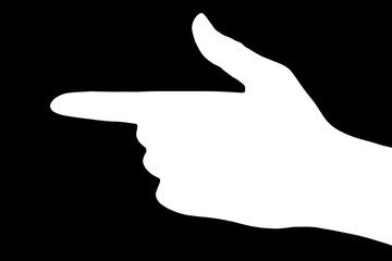 Hand -  schwarz -  wei&szlig;