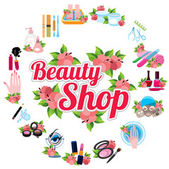 Icons for beauty shop