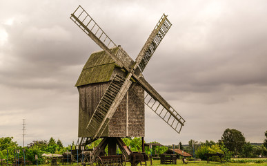 Old Wood Windmill