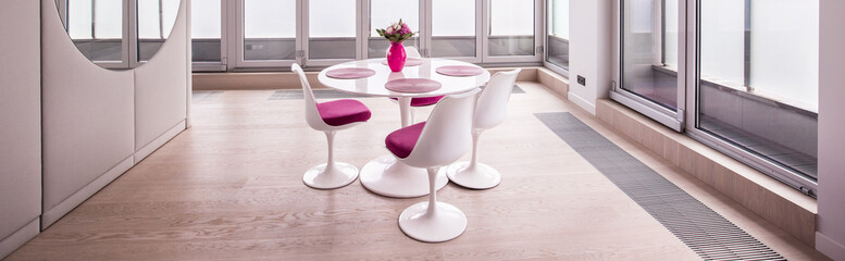Bright dining room