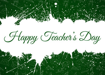 Vector Happy Teacher s Day over ink blots