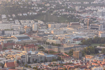 Fototapeta premium Center of Stuttgart City in Germany - beautiful historical city