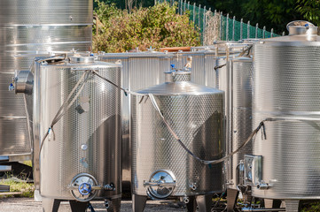 Stainless steel tanks. © Franco Nadalin