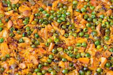 cod rice and vegetables