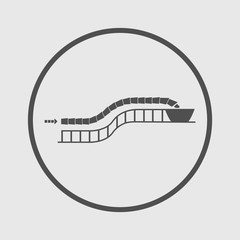 conveyor icon vector