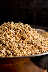 Krayasart, Thai dessert made of rice on vintage wooden backgroun
