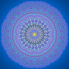 Obraz premium mandala made of small dots