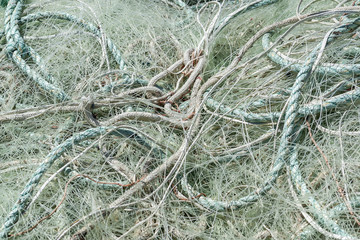 fishing net closeup