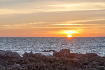Obraz premium coastal evening in Brittany