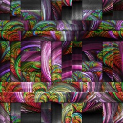 Scrambled fractal background