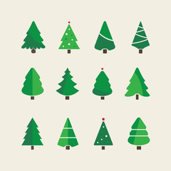 christmas tree set background