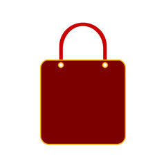Shopping bag symbol icon.