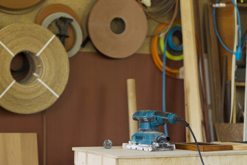 Furniture workshop, woodworking shop, interior