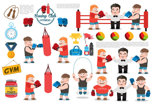 Boxing club infographic
