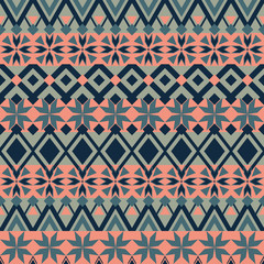 Seamless geometric vector tribal texture. Tribal  Striped vintage boho fashion style pattern background