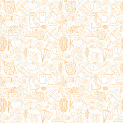 Autumn seamless pattern