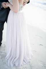 Bride and Groom on Beach