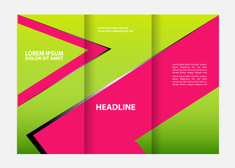 brochure design template vector trifold
