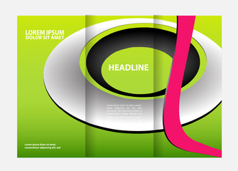 Tri fold business brochure template
