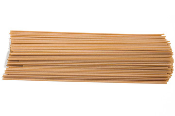 Wholemeal Spaghetti. Close-up