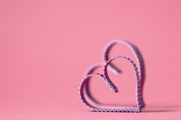 heart shape paper red