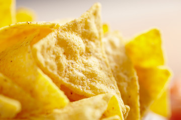 Nachos with hot sauce