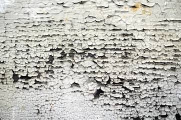 texture of cracked paint, white