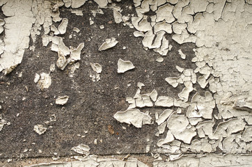texture of cracked paint, white