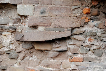 old castle brick wall stone texture