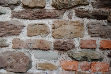 old castle brick wall stone texture