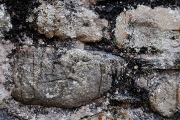 old castle brick wall stone texture