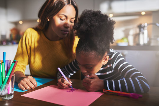 Mom And Child Drawing