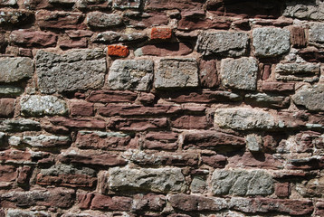 old castle brick wall stone texture