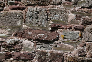 old castle brick wall stone texture