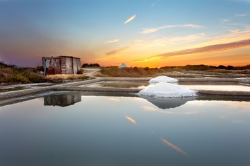 Naklejka premium marais salants de Guérande ou Noirmoutier
