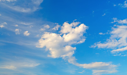 Blue sky and clouds