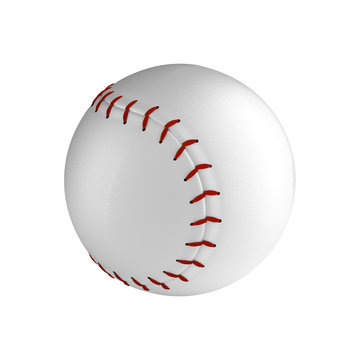 Baseball ball isolated on the white background
