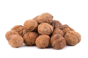 walnut isolated on the white background