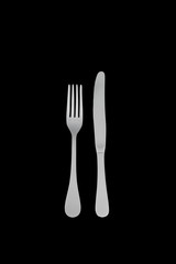 white cutlery