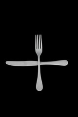 white cutlery