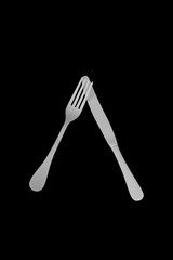 white cutlery