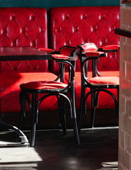 interior of a pub designed in retro style