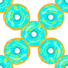 Donut Seamless Background Texture Pattern