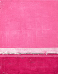 Różowe malarstwo abstrakcyjne - 121848323