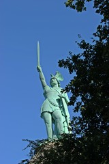 Das Hermannsdenkmal im Teutoburger Wald 
