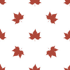 Seamless background with autumn leaves.