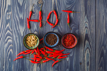 red hot chili peppers and other spices